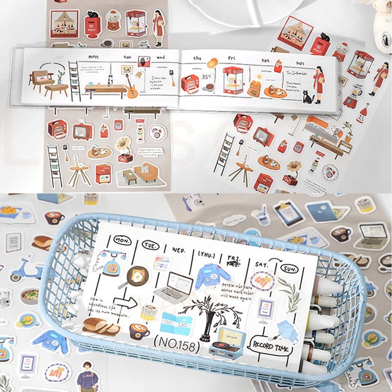 Lemsoda Stickers, Stylish, Diary Stickers, Everyday Accessory Stickers, DIY Handmade