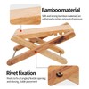 Stool Pedal, Folded Bamboo Guitar Footstool for Guitar