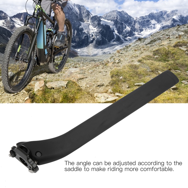 Bike Carbon Fiber Seatpost Saddle Pole Seat Post Tube Bicycle