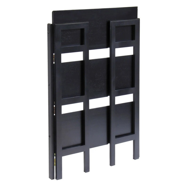 Black Terry Folding Bookcase & BookshelfSKU: 20896