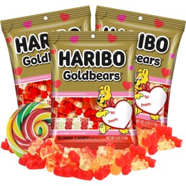 Valentines Gummy Candy Variety Pack with Bears, Assorted Fruit Flavored Candies, 4 Ounces Each (Pack of 3) (Gummy Bears Strawberry/Pineapple)