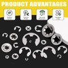 Mardatt 237Pcs Stainless Steel Internal Tooth Star Lock Washers and