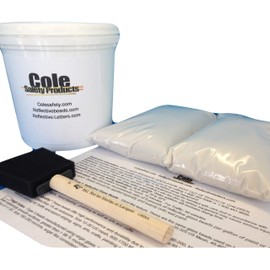 Acrylic Paint (White) and Reflective "Powder" Glass Bead Combo