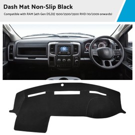 MAX COOL Dash Mat Dashboard Cover Non-slip Carpet Compatible with RAM 4th Gen DS, DJ 1500/2500/3500 RHD