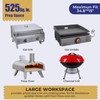 R.W.FLAME Portable Grill Prep Table with Adjustable and Folding Legs,