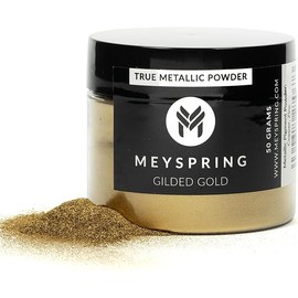 MEYSPRING Gilded Gold - Metallic Pigment Powder for Resin Art - Fine Gold Resin Pigment - Epoxy Resin Color Pigment - Gold Epoxy Pigment - 50 Grams