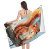 VANZEV Squirrel Beach Towel 31inx51in, Animal Sand-Free Microfiber Bath Towel