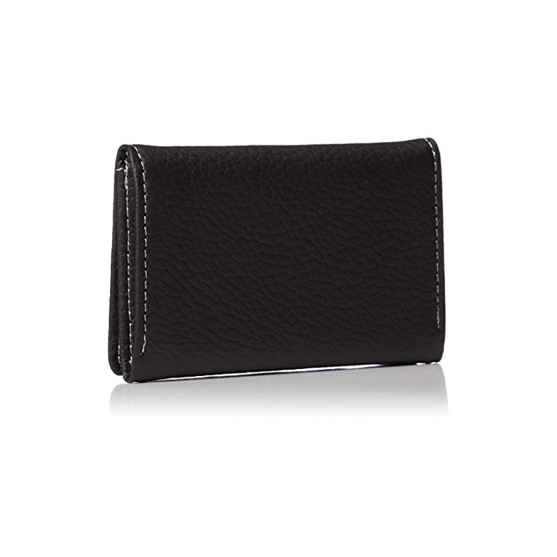 Luciano Valentino LUV-3006/BK Matte Novo Business Card Holder, Black