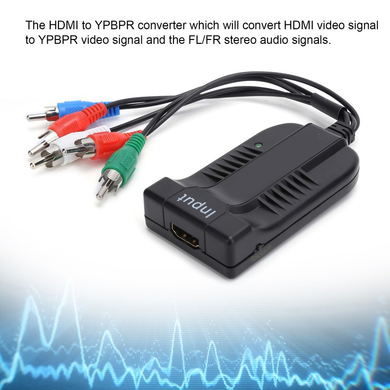 Z10AS RGB Component HDMI-Compatible Video R/L Audio to YPBPR Converter