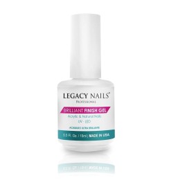 Legacy Nails Brilliant UV Finish Top Gel 1/2 oz Legacy Nails