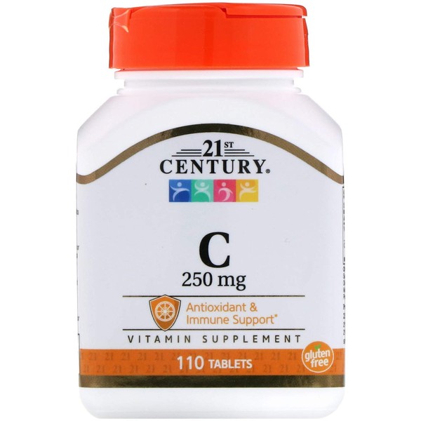 21st Century C 250 mg Tablets, 110-Count (Pack of 2)