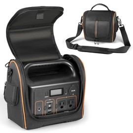 EUGOOCX Portable Power Station Carry Bag Compatible with Jackery Explorer 300, Travel Protective Case with Window Design for Camping, Hiking, Home Use