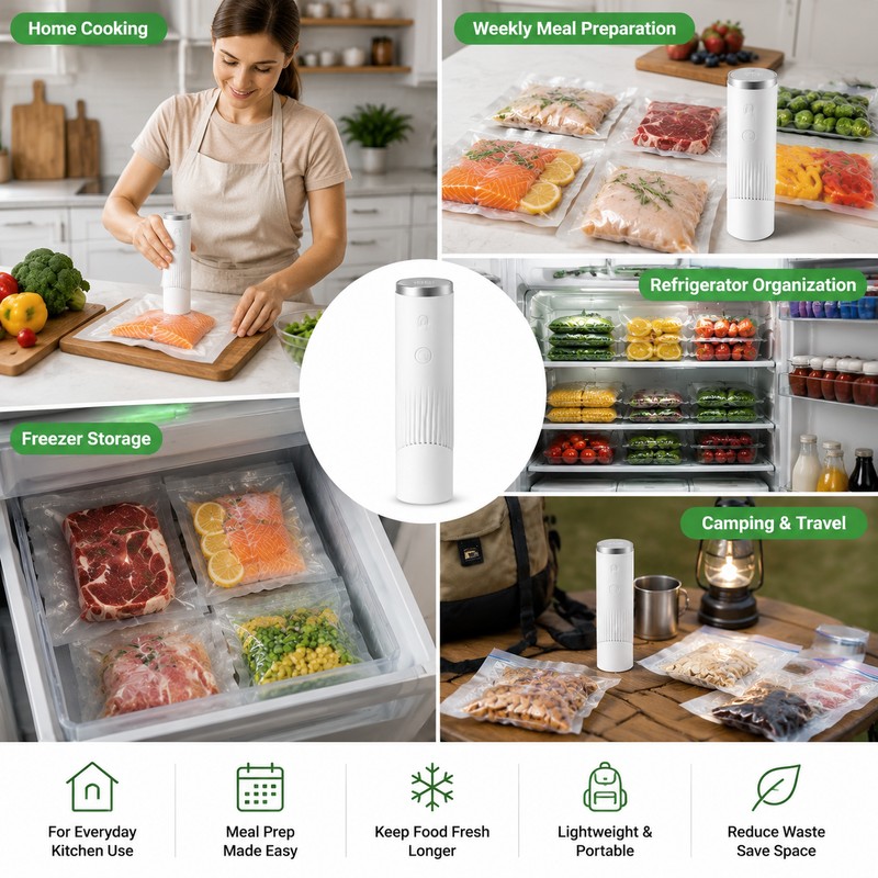 Portable Electric Vacuum Sealer Pump for Food Storage – USB