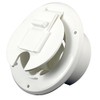 JR Products S-23-10-A White 30 Amp Round Electric Cable Hatch