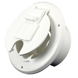 JR Products S-23-10-A White 30 Amp Round Electric Cable Hatch