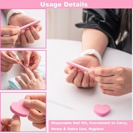 Kit De Uñas De 30 Piezas(Incluye Limas De Uñas De Grano 240, Bloque Pulidor De Grano 100/180 Y Palito De Cristal). Cada Kit Viene Empaquetado Individu