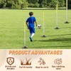 Morimoe Agility Poles with Soft Foam Cover - Weighted Rubber