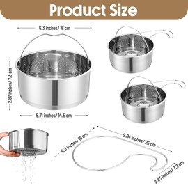 SiliFine 2 Pcs Stainless Steel Sink Drain Strainer Basket Multifunction Corner Hanging Sink Strainer Colander Drain Basket Kitchen Food Waste Filter for Vegetables Fruits Clean