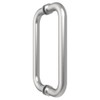 CRL 8" Brushed Stainless (BM Series) Tubular Back-to-Back Pull Handle