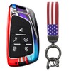 HIBEYO Key Fob Cover Compatible with Buick Envision GMC Yukon