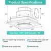 Bathroom Exhaust Fan with Light, 3000K/4500K/6000K Selectable, 110 CFM 1.0