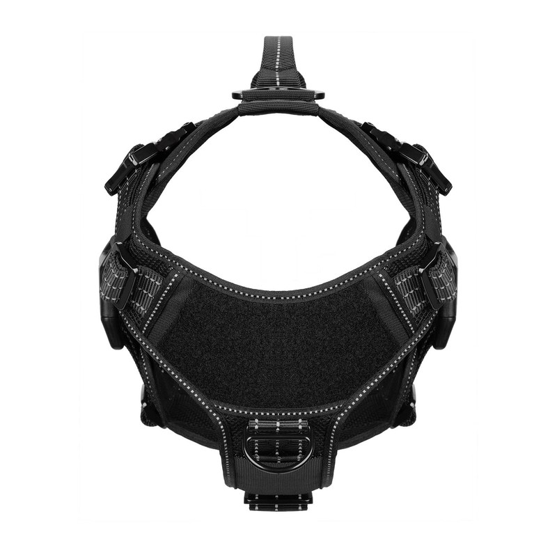 ICEFANG Tactical Mesh Dog Harness for Medium Dogs,Reflective Dog Molle