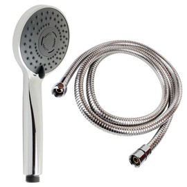 Sanixa Handbrause-Set JL12AT/1115C Altea mit 8 Strahlarten & Brause-Schlauch 150 cm Duschbrause Brausekopf Duschkopf Badezimmer Zubehör Handbrause Kopfbrause Anti-Kalk