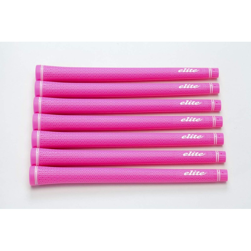 elitegrips TD50 Soft Golf Grips, Set of 7, Deep Pink,