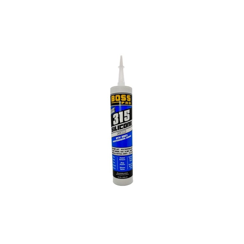137616 BOSS® 315 100% RTV Professional Silicone Weatherproof Rubber Adhesive