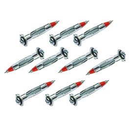 Merriway® BH01823 (10 Pcs) 42 mm x 6 mm (1.5/8 Inch x 1/4 Inch) Cavity Plasterboard Hollow Wall Anchor Rivet, Bright Zinc Plated - Pack of 10 Pieces