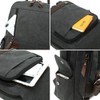 Mygreen Crossbody Backpack, Sling 2-Way, Canvas, Black