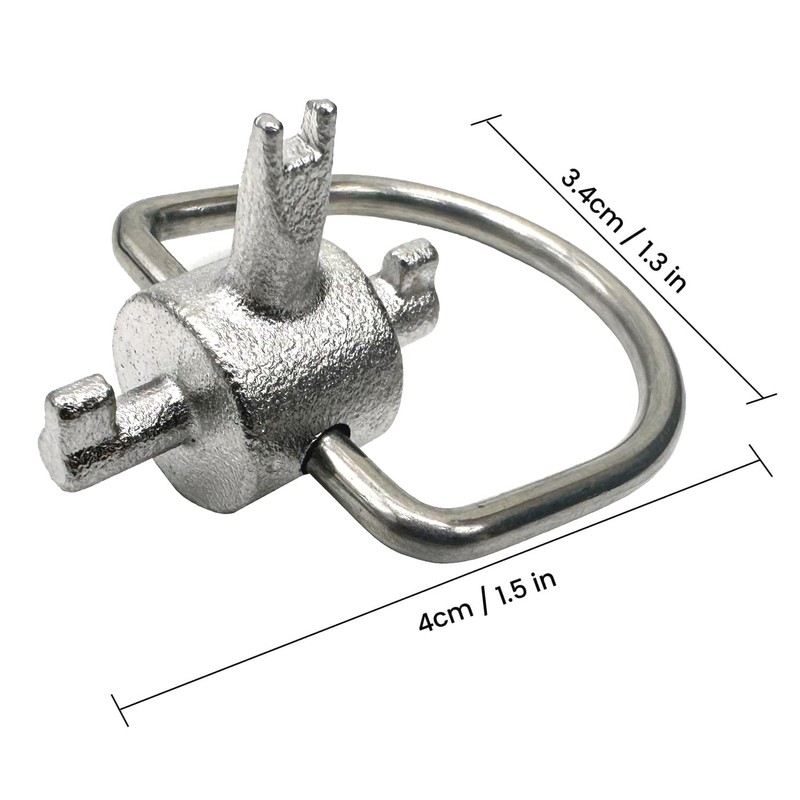 HVAC Locking Key Tool for Installation/Removal of Refrigerants, Quick Access