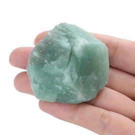 XIANNVXI Green Aventurine Raw Crystals, 1.8-2.2inch Healing Crystals Natural Rough Stones for Tumbling, Cabbing, Decoration, Polishing, Wire Wrapping & Energy Work