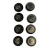 100 3/4" Black Plastic Flush Type Hole Plugs 1" Head