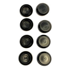 100 3/4" Black Plastic Flush Type Hole Plugs 1" Head