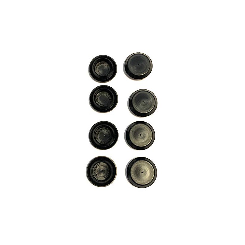 100 3/4" Black Plastic Flush Type Hole Plugs 1" Head