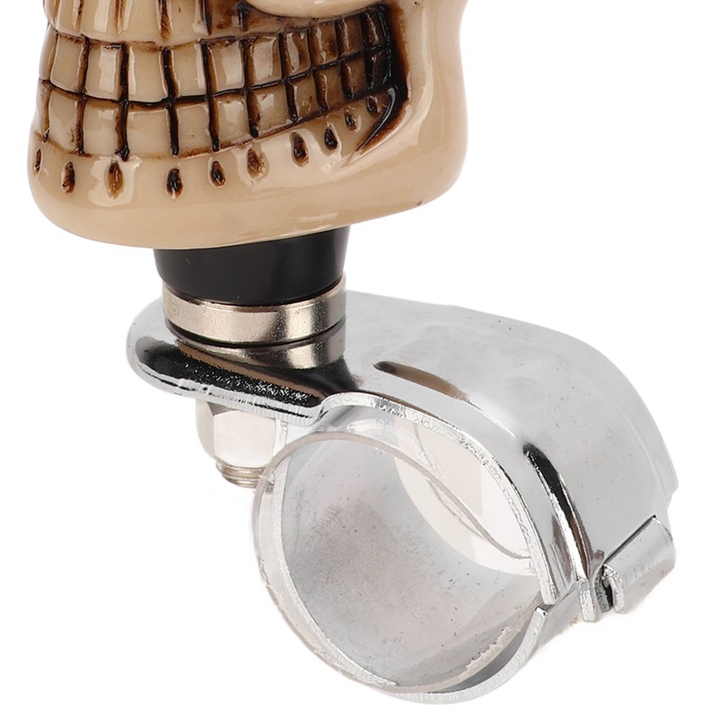 Skull Shape Steering Wheel Spinner 3cm Diameter Metal Resin Turn