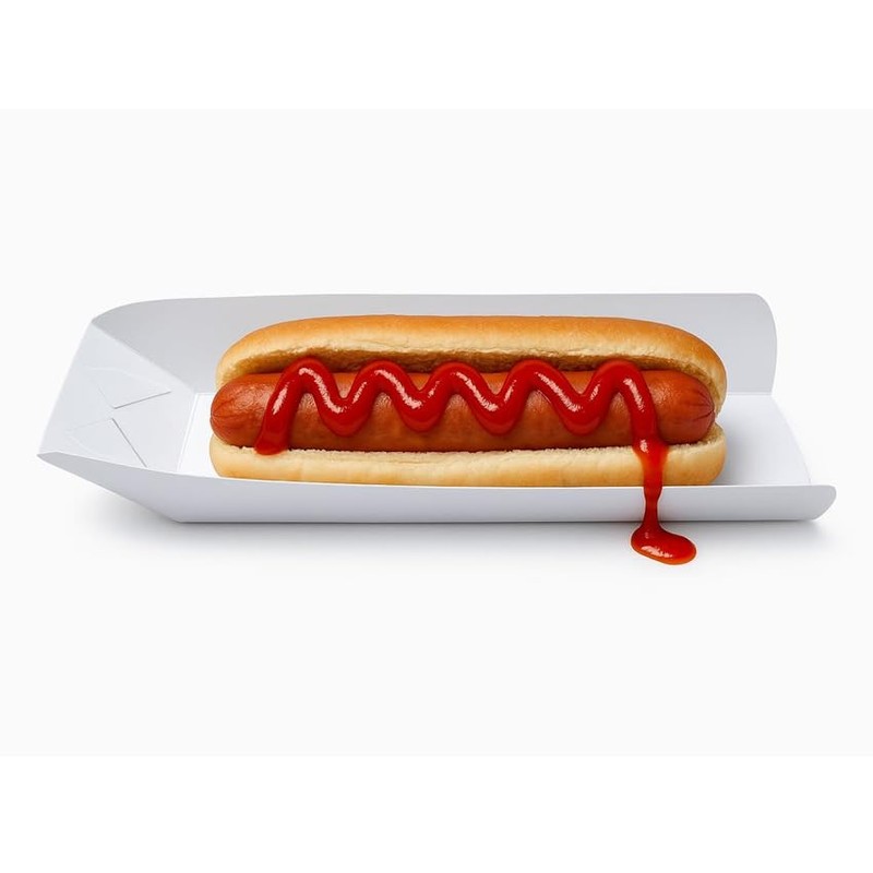 Charola Desechable para Hot Dogs, Banderillas, churros 20 cm x