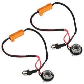 Resistor Cable Harness, Qiilu 2pcs 1156/7506 / P21W Connettore Resistenza di Carico, LED Indicatore Direzione Luce Cablaggio Filo