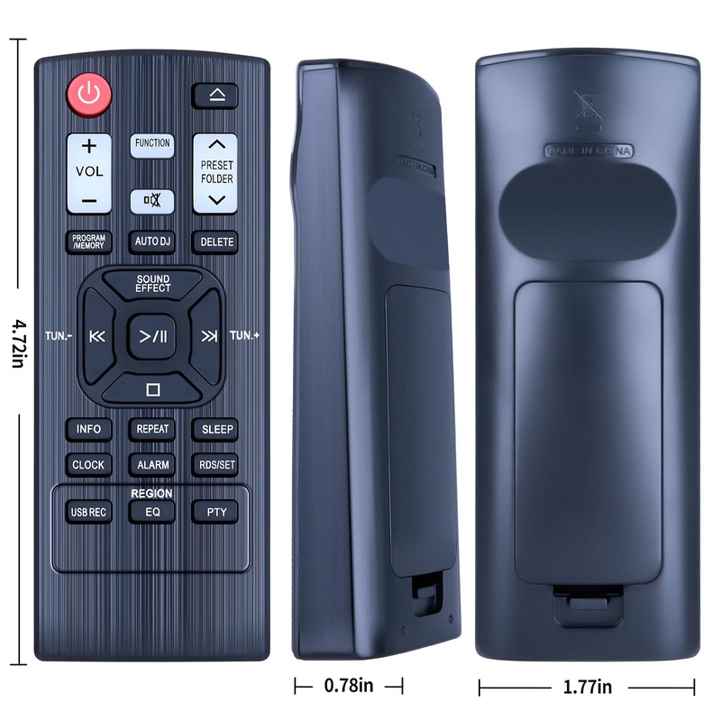 COV30748165 COV34618202 Replacement Remote Control Commander Compatible with LG CM4360