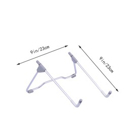 Operitacx Faltbarer Laptopständer für Schreibtisch Höhenverstellbare Halterung für Notebooks Ergonomischer Laptop Riser mit Rutschfestem Silikonkissen