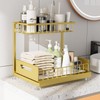 Under Sink Organizer Storage 2-Tier Premium Metal Pull-Out Racks, Height
