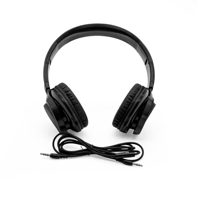 GETTTECH Audífonos con Micrófono Sonority, Alámbrico, 1.2 Metros, 3.5mm, Negro.