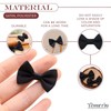 Black Mini Bow Ties for Crafts - 30Pcs Mini Diy