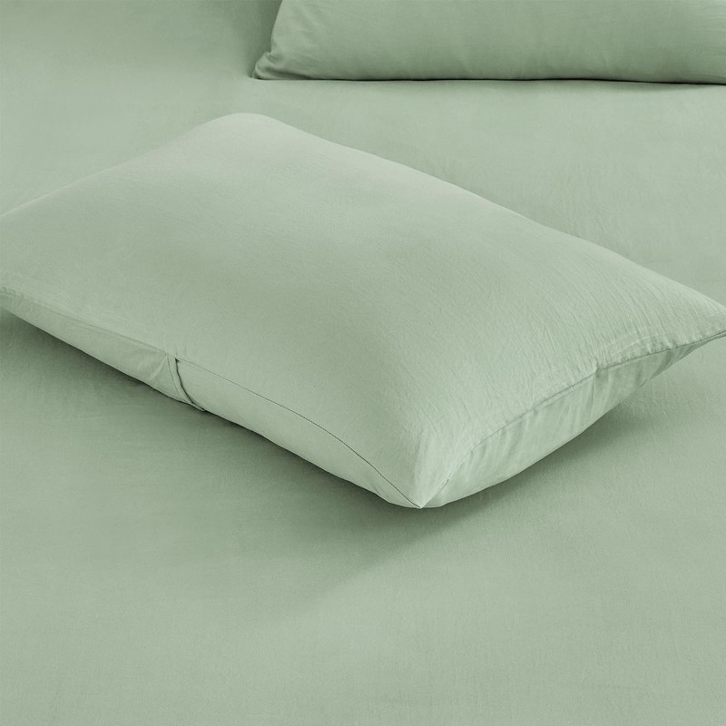 KASYLAN Duvet Cover Set - Washed Microfiber Bedding Set with
