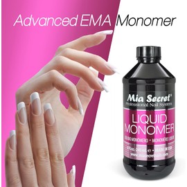 1 MIA SECRET 4 oz / 120ml LIQUID MONOMER PROFESSIONAL ACRYLIC NAIL SYSTEM + FREE EARRING by Mia Secret