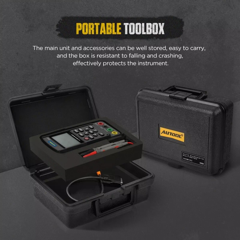 AUTOOL Automotive Multimeter Oscilloscope, Digital Oscilloscope and Multimeter Combo
