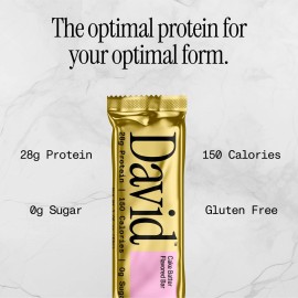 David High Protein Bars No Sugar - Sugar Free Protein Bars, Low Carb, Gluten