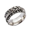 ENERGY STONE 925 Sterling Silver Fidget Ring | Spinner Ring