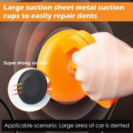 2-Teiliges Set Car Dent Puller,Dent Abzieher,Car Dent Puller,Dellen-Reparatur-Abzieher Für Auto-Dellen-Reparatur, Bildschirm, Glas, Fliesen，Zur Lackierfreien Reparatur Von Karosseriebeulen